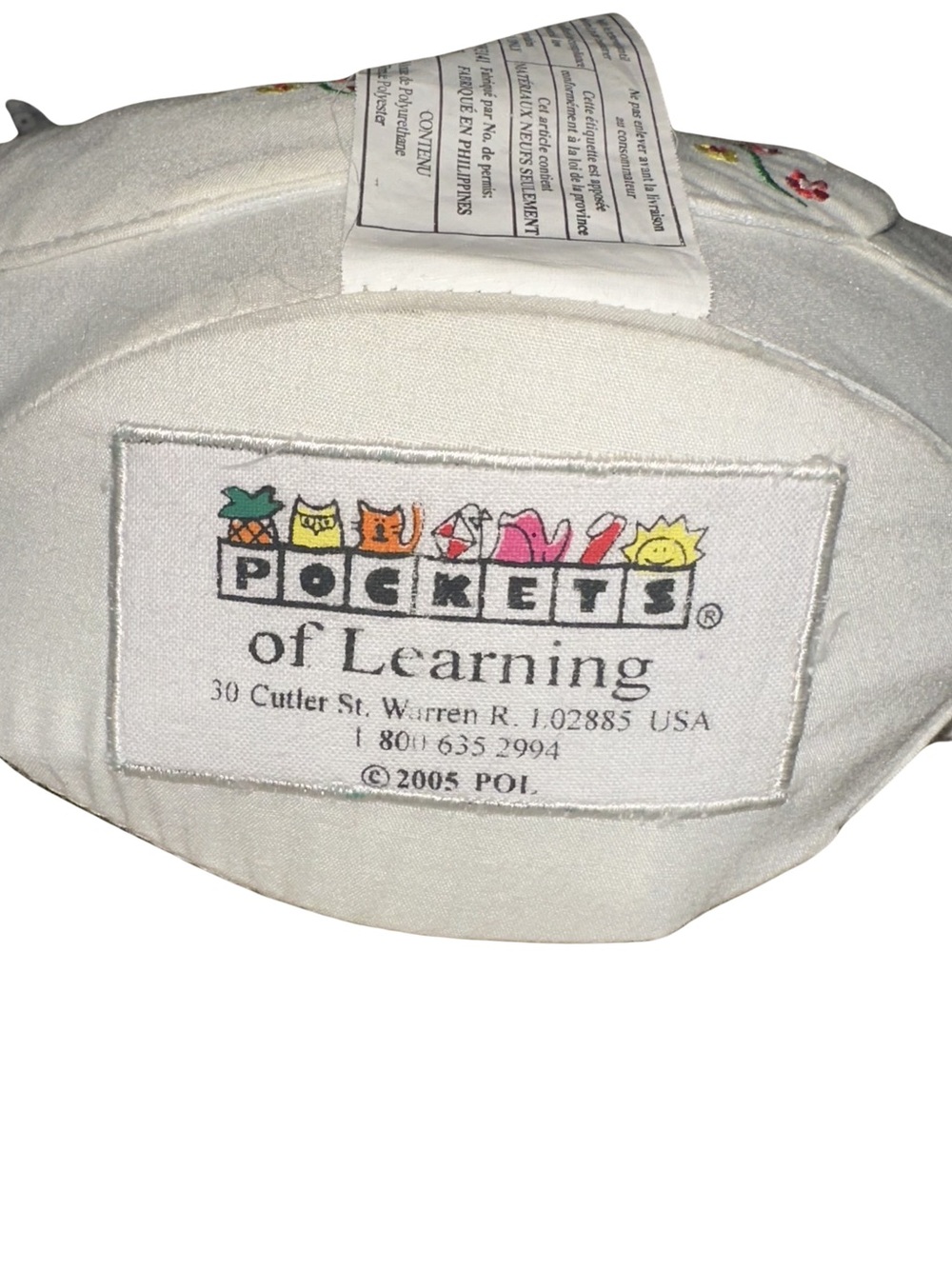 Vintage 2005 Pockets of Learning Goose Plush Cottage Core Decor Nursery - Picture 5 of 7
